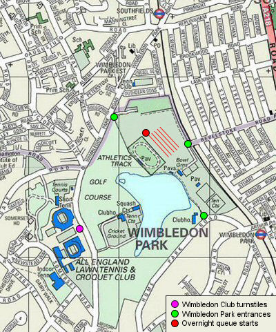 britishtennis.com - Wimbledon Street Map